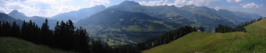Panorama of the Adelboden valley
