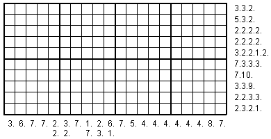 Example of a blank nonogram