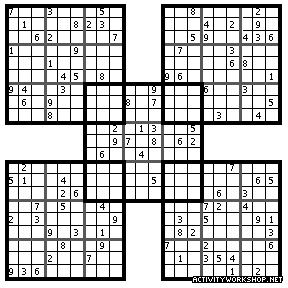  Sudoku-X instructions and free Sudoku-X puzzles to play  online